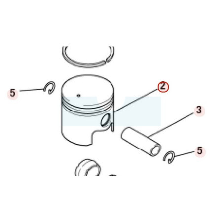 Piston pour moteur Mitsubishi (KP13020AA)