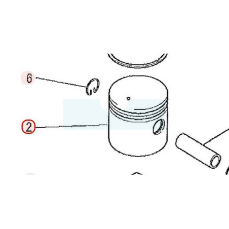 Piston pour moteur Mitsubishi (LP13031AA)