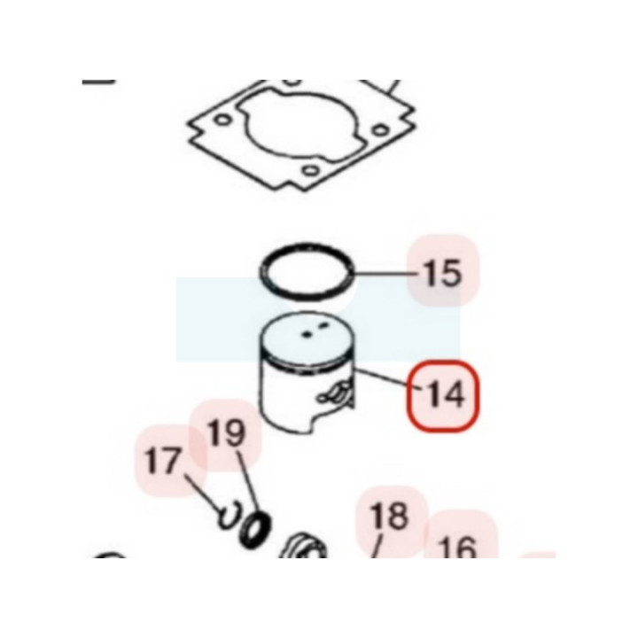Piston pour moteur Zenoah (116041110)