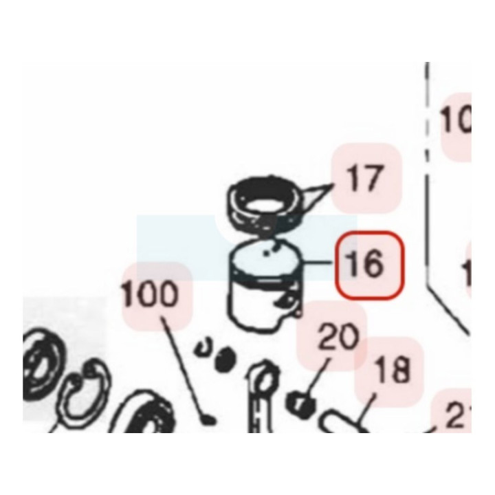 Piston pour moteur Zenoah (591041110)