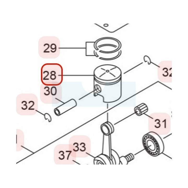 Piston pour souffleur Maruyama (268782)