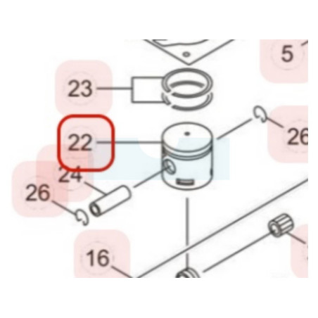 Piston pour souffleur Maruyama (277475)