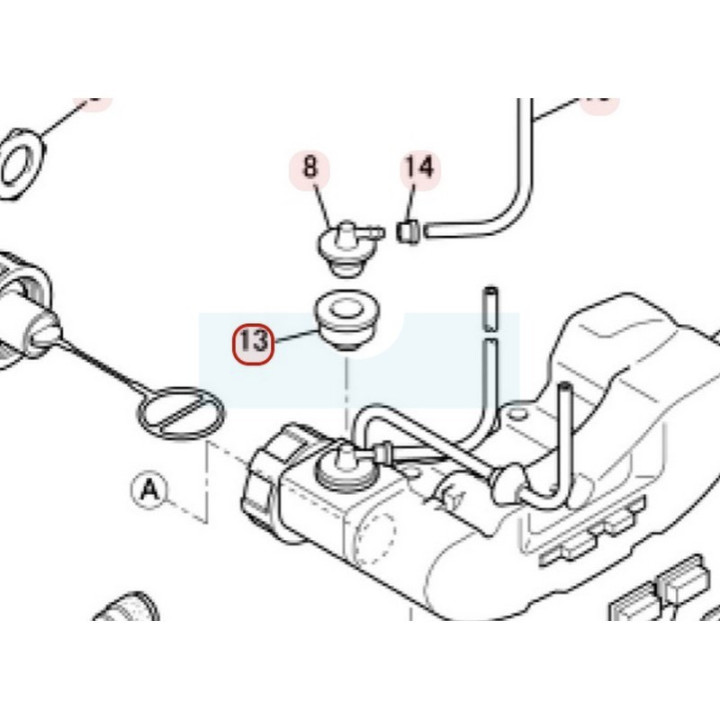 Plongeur de retour d'essence pour moteur Mitsubishi (KF90104AA)