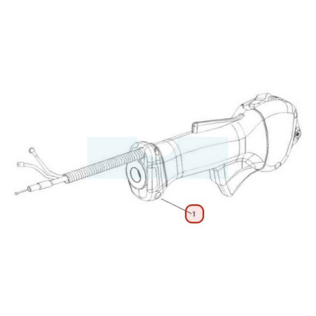 Poignée d'accélérateur pour débroussailleuse Sarp (BB727830)