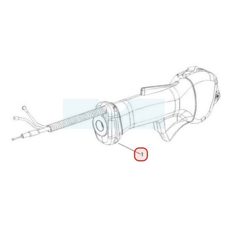 Poignée d'accélérateur pour débroussailleuse Sarp (BB727910)