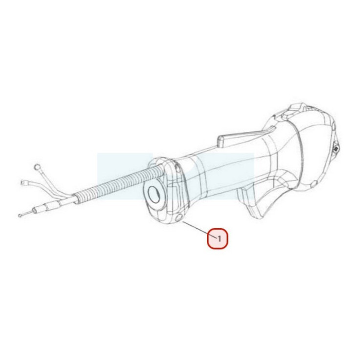 Poignée d'accélérateur pour débroussailleuse Sarp (BB727910)
