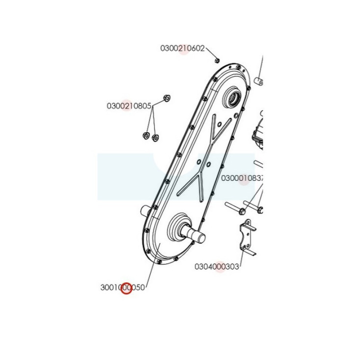 Pont pour motobineuse Roques & Lecoeur (3001000050)