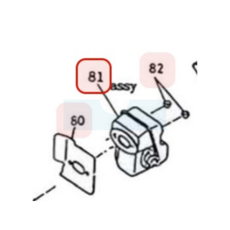 Pot d'échappement pour moteur Mitsubishi (KM01033AA)