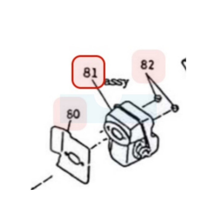 Pot d'échappement pour moteur Mitsubishi (KM01033AA)
