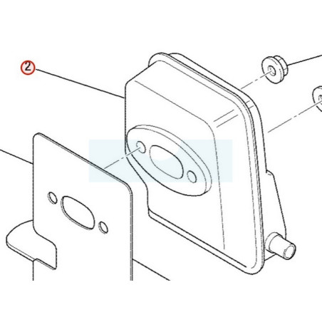 Pot d'échappement pour moteur Mitsubishi (KM01046AA)