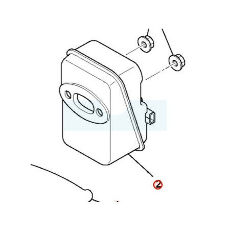 Pot d'échappement pour moteur Mitsubishi (KM01116AA)