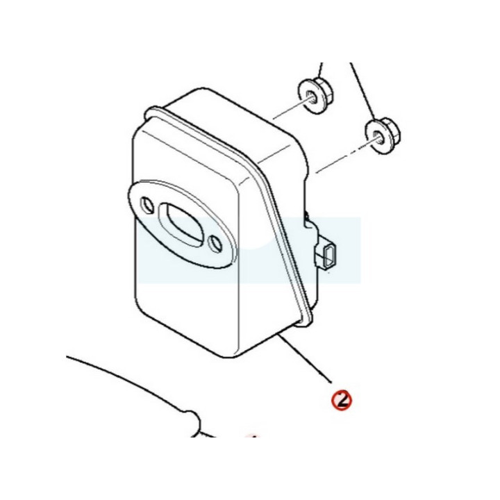 Pot d'échappement pour moteur Mitsubishi (KM01116AA)