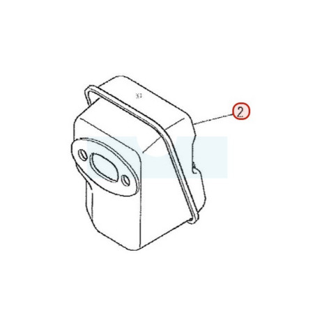 Pot d'échappement pour moteur Mitsubishi (LM01109DA)