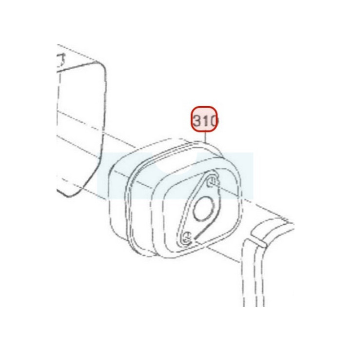 Pot d'échappement pour moteur Robin / Subaru (18100Z02061000)