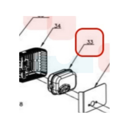 Pot d'échappement pour moteur Y80V Chinois (TY1910000000)