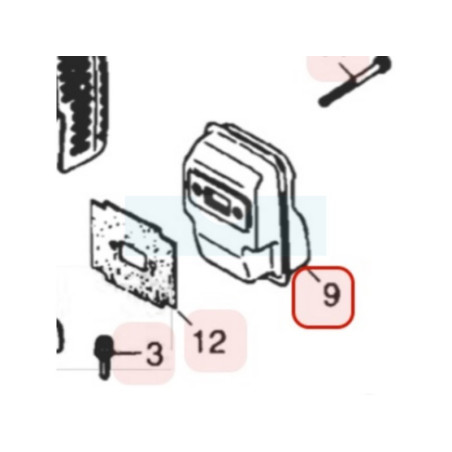 Pot d'échappement pour moteur Zenoah (560115110)