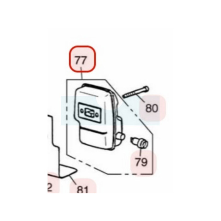 Pot d'échappement pour moteur Zenoah (848F401510)