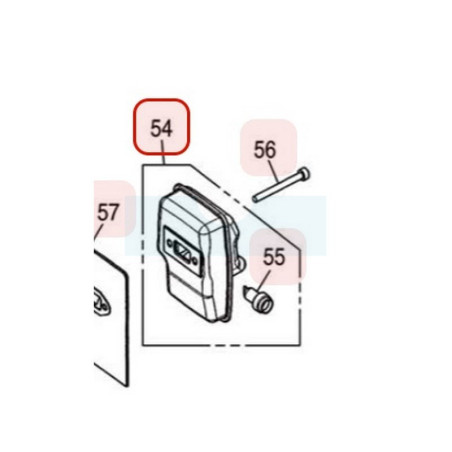 Pot d'échappement pour moteur Zenoah (848F671510)