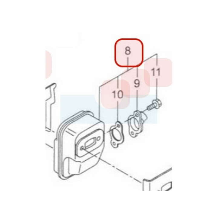 Pot d'échappement pour taille haie Maruyama (275641)