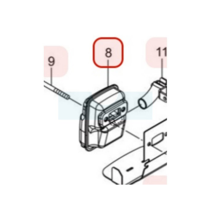 Pot d'échappement pour taille haie Maruyama (278263)