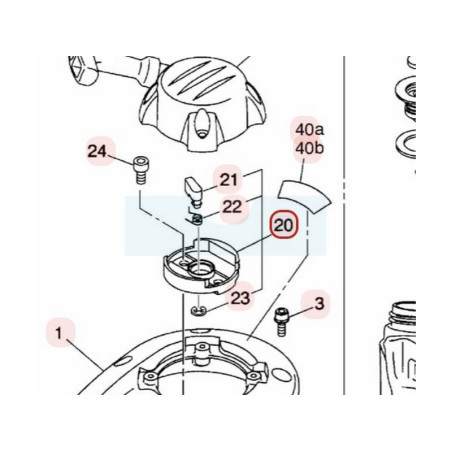Poulie de démarrage avec cliquet pour moteur Zenoah (848E027521)