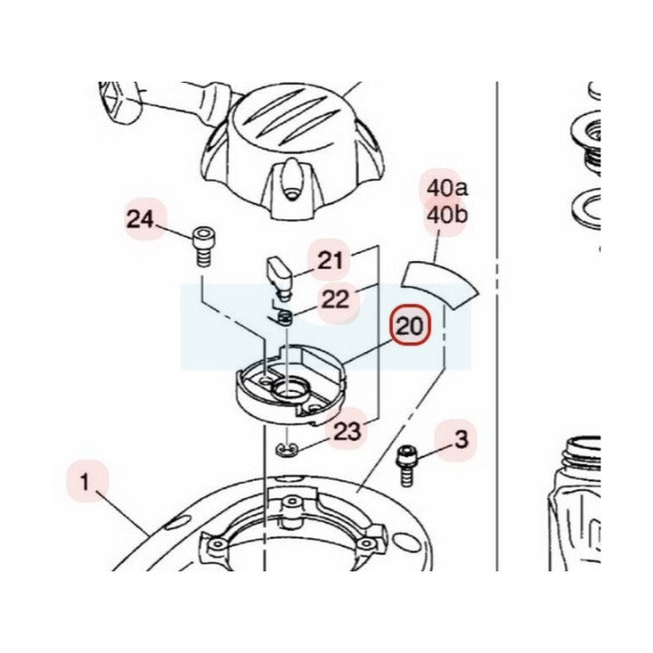 Poulie de démarrage avec cliquet pour moteur Zenoah (848E027521)