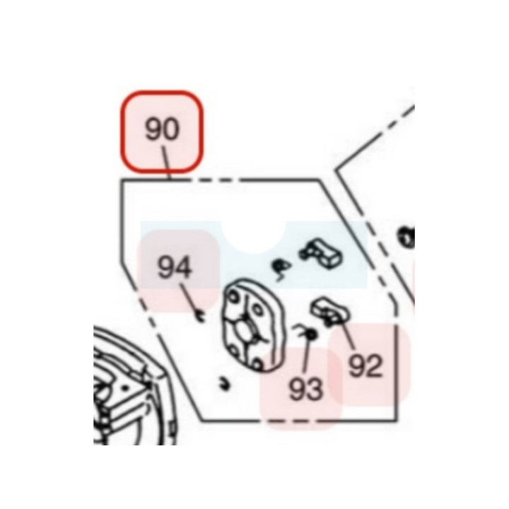 Poulie de démarrage avec cliquet pour moteur Zenoah (848H747520)