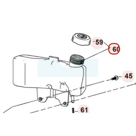 Réservoir à essence pour moteur Loncin (1704903180001)
