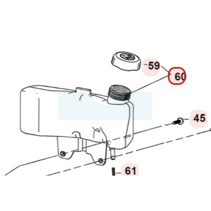 Réservoir à essence pour moteur Loncin (1704903180001)