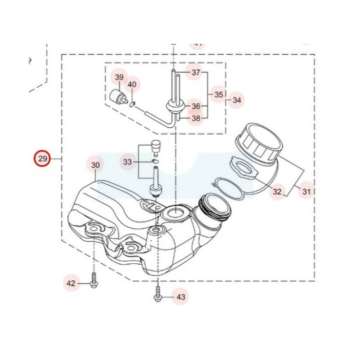Réservoir complet pour perche élagueuse Maruyama (276310)