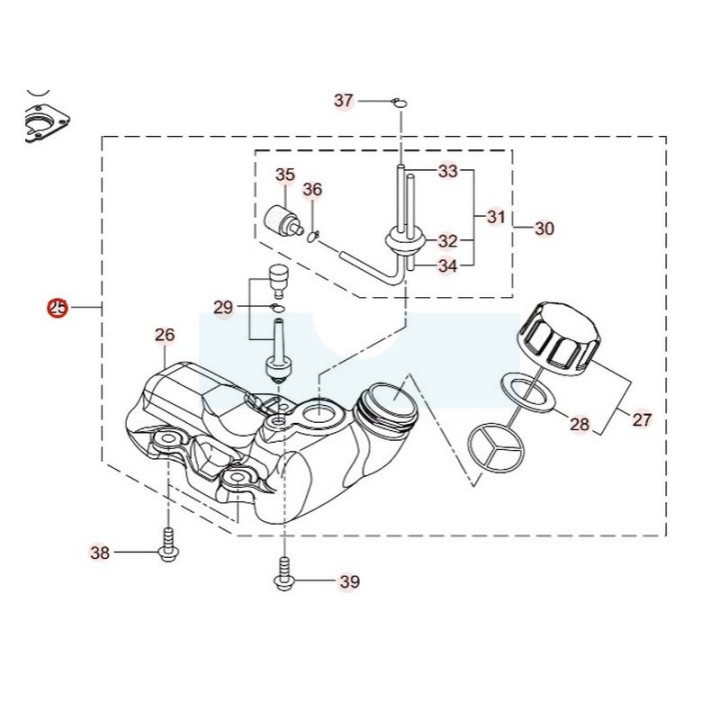 Réservoir complet pour pompe à eau Maruyama (247500)