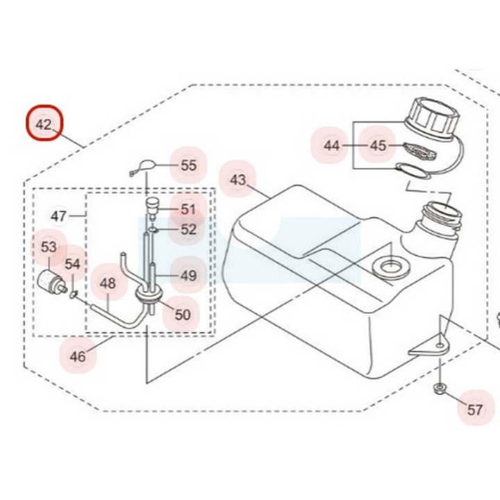 Réservoir complet pour souffleur Maruyama (276351)