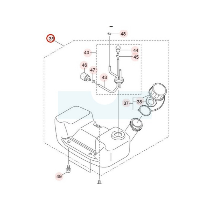 Réservoir complet pour souffleur Maruyama (283220)