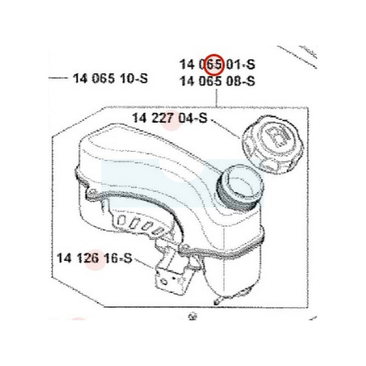 Réservoir d'éssence pour moteur Kohler (1406524S)