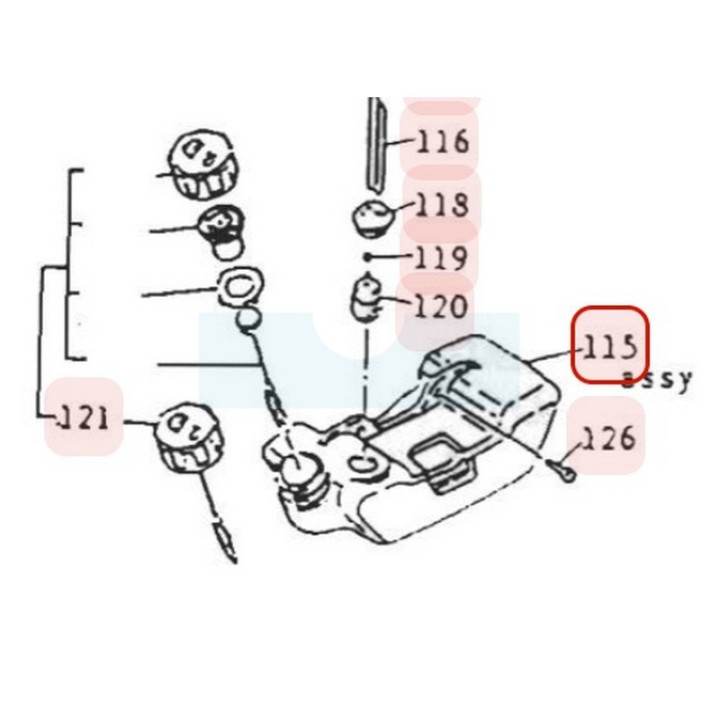 Réservoir d'éssence pour moteur Mitsubishi (KF01053BA)