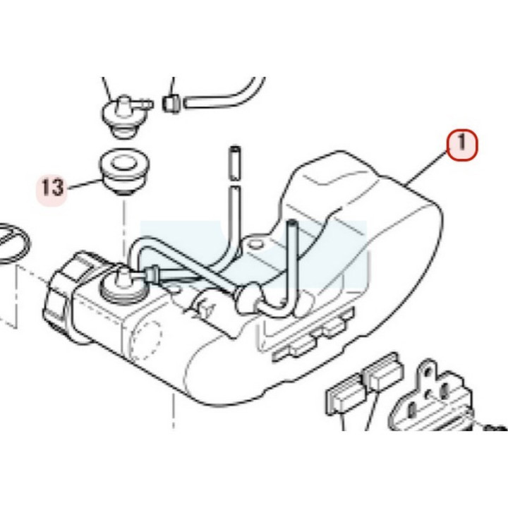 Réservoir d'éssence pour moteur Mitsubishi (KF01065DB)