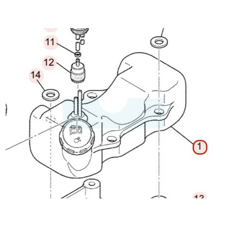 Réservoir d'éssence pour moteur Mitsubishi (KF01080AB)