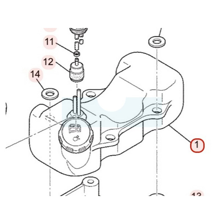 Réservoir d'éssence pour moteur Mitsubishi (KF01080AB)