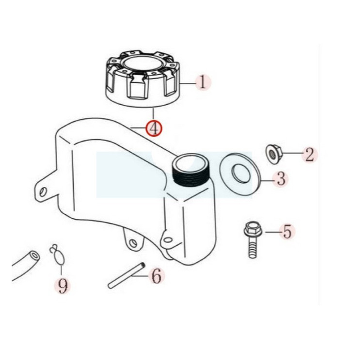 Réservoir pour moteur Loncin (1704901520001)