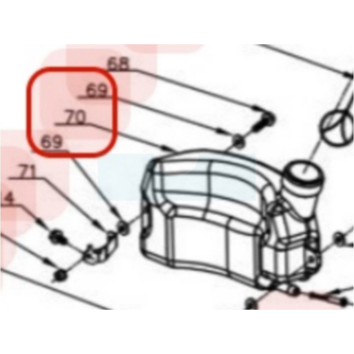 Réservoir pour moteur Y173V Chinois (TY38D0000000)