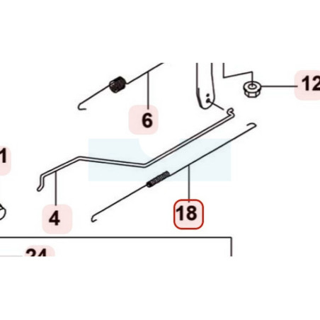 Ressort de régulateur pour moteur Kawasaki (921457025)