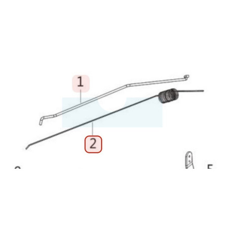 Ressort de régulateur pour moteur Loncin (0001210336)
