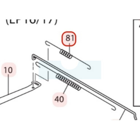 Ressort de régulateur pour moteur Robin / Subaru (2774250323)