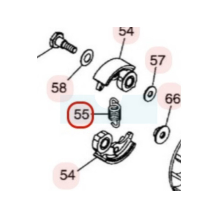 Ressort d'embrayage pour moteur Zenoah (T160051220)