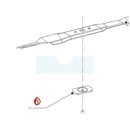Rondelle de lame pour tondeuse Weibang (451040701004)