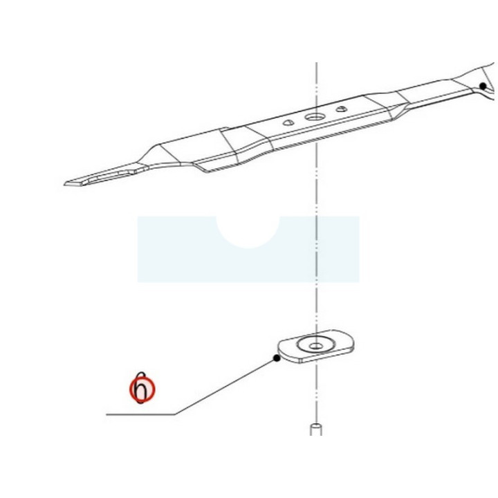 Rondelle de lame pour tondeuse Weibang (451040701004)