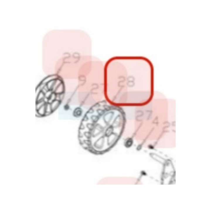 Roue avant pour tondeuse Roques & Lecoeur (TG34H0000000)