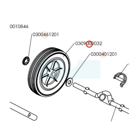 Roue pour motobineuse Roques & Lecoeur (0309000032)