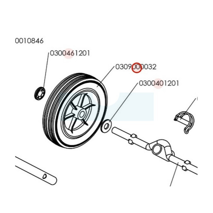 Roue pour motobineuse Roques & Lecoeur (0309000032)