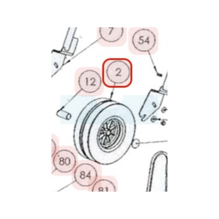 Roue pour scarificateur Roques & Lecoeur (0002020021)